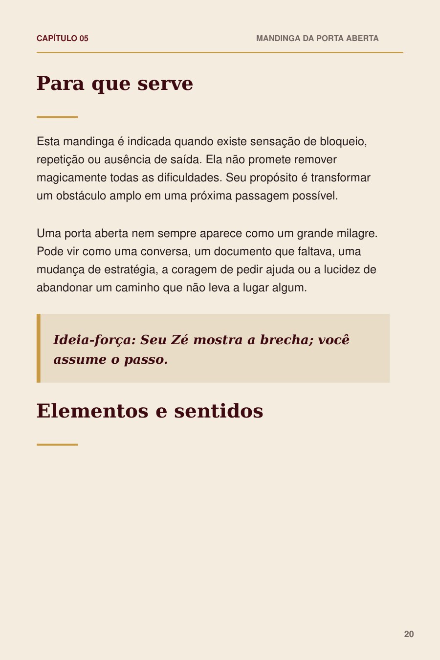 Página real: Mandinga da Porta Aberta
