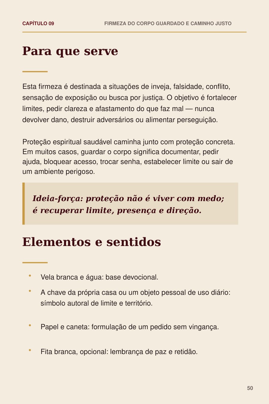 Página real: Firmeza do Corpo Guardado